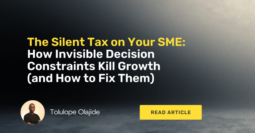 SME Business Growth Friction, Decision-Making Framework, Reversibility Metric, Opportunity Cost of Stalling, Reducing Executive Burnout